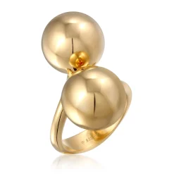 Elli "Ring Kugeln Chunky< Vergoldet|Ringe