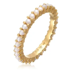 Elli "Ring Memoire Glasperlen< Silber|Perlen