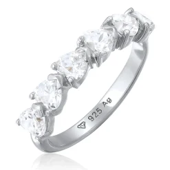 Elli "Ring mit Herzen | Zirkonia (Weiß)< Symbol-schmuck|Herz-schmuck
