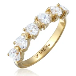 Elli "Ring mit Herzen | Zirkonia (Weiß)< Symbol-schmuck|Herz-schmuck