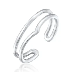 Elli "Ring Offen Geo< Ringe|Silber