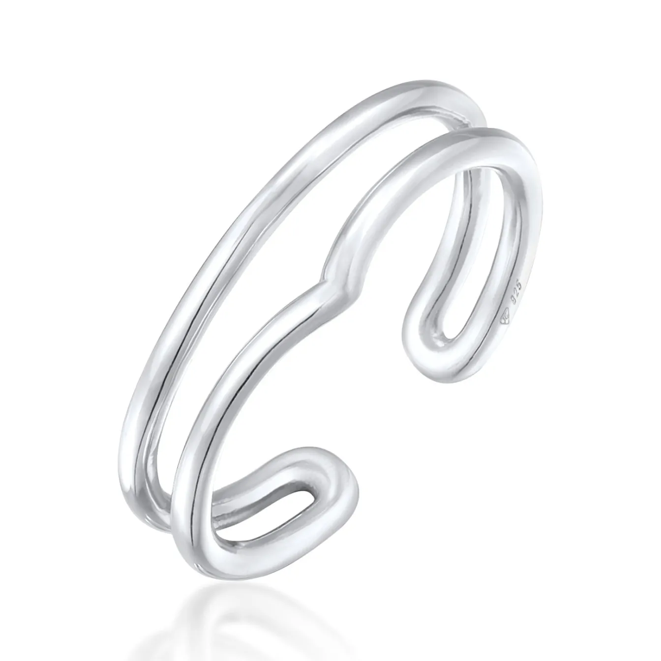 Elli "Ring Offen Geo< Ringe|Silber