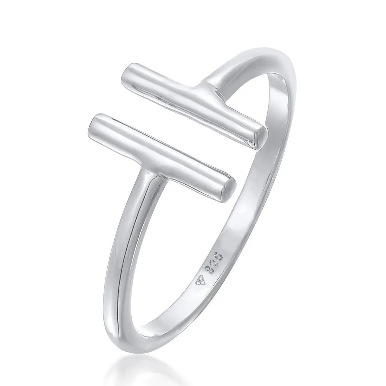 Elli "Ring Offen Geo< Roségold|Ringe