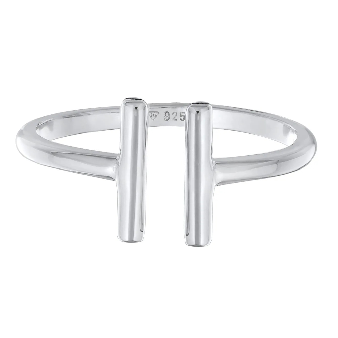 Elli "Ring Offen Geo< Roségold|Ringe