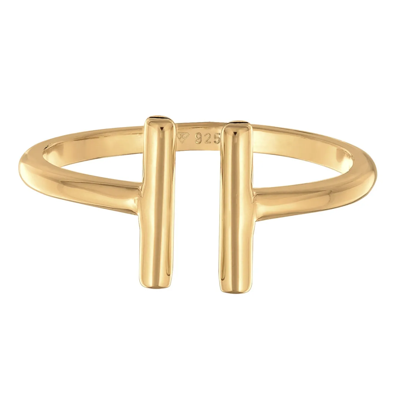 Elli "Ring Offen Geo< Roségold|Ringe