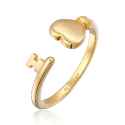 Elli "Ring Offen Herz< Symbol-schmuck|Herz-schmuck