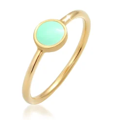 Elli "Ring Plättchen | Emaille< Ringe|Vergoldet
