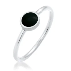 Elli "Ring Plättchen | Emaille< Ringe|Vergoldet