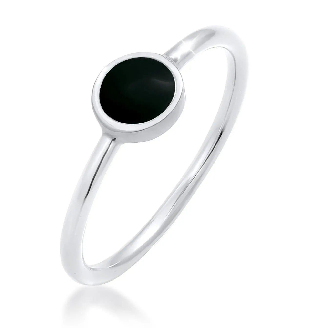 Elli "Ring Plättchen | Emaille< Ringe|Vergoldet