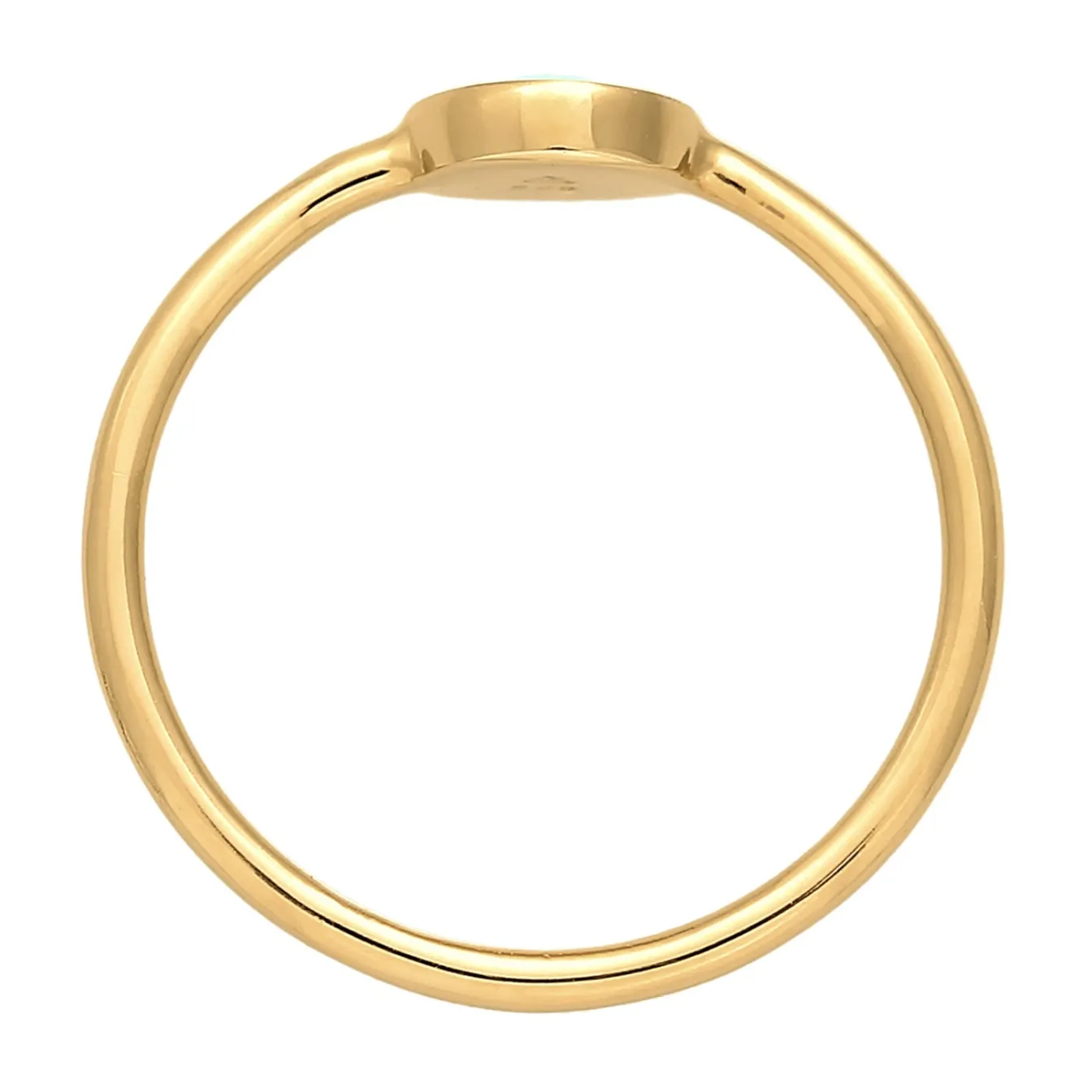 Elli "Ring Plättchen | Emaille< Ringe|Vergoldet