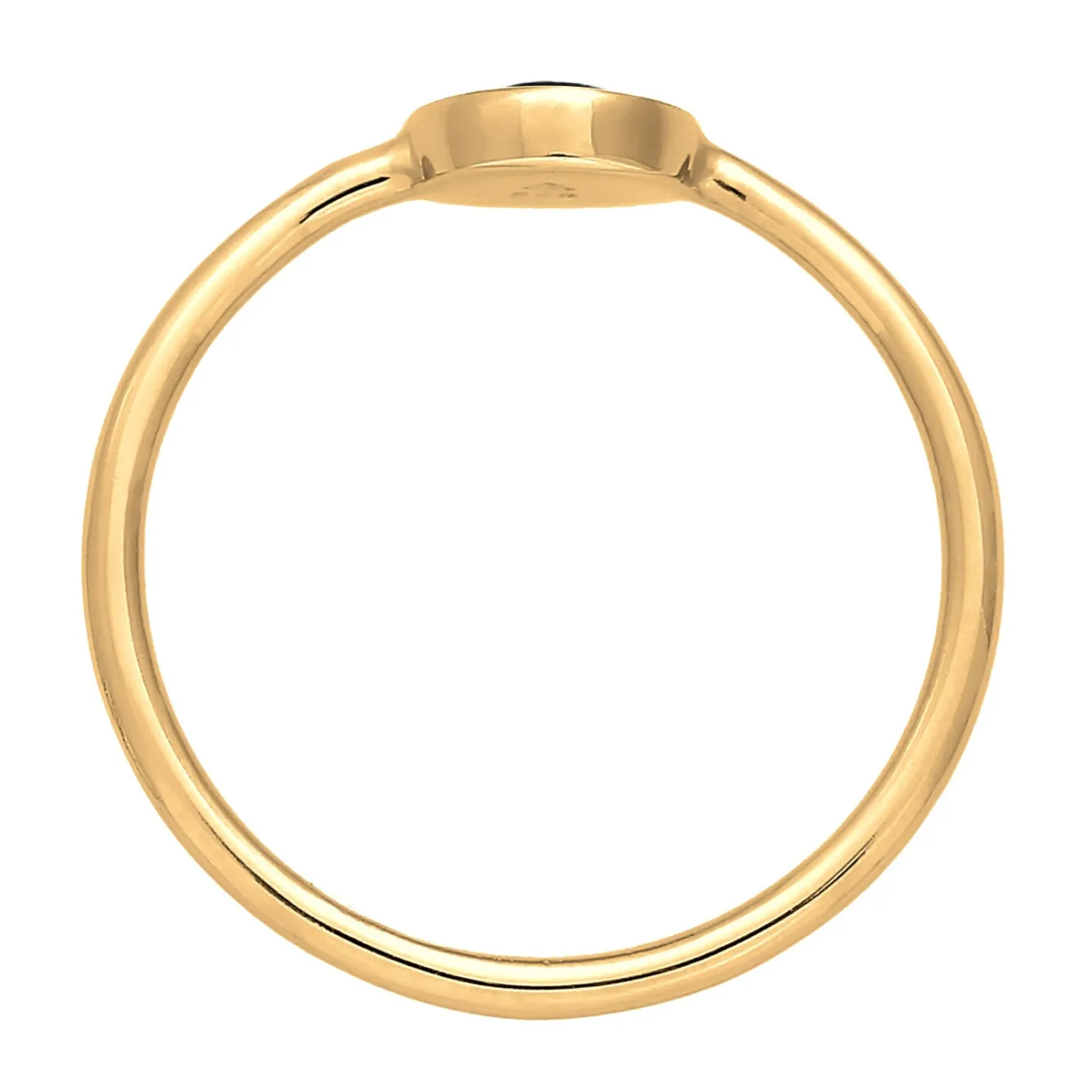 Elli "Ring Plättchen | Emaille< Ringe|Vergoldet
