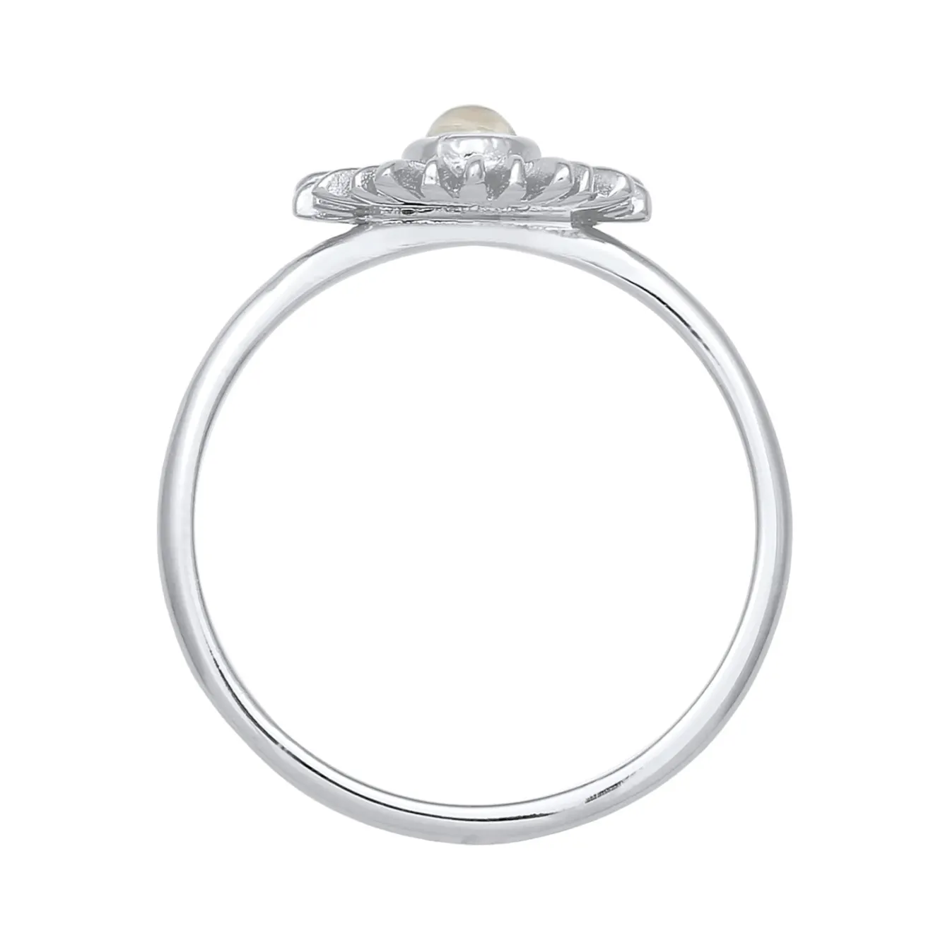 Elli "Ring Sonne | Mondstein (Weiß)< Symbol-schmuck|Ringe