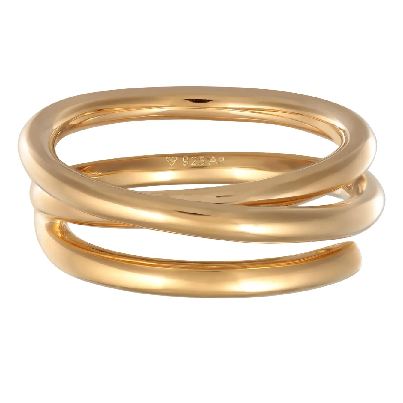 Elli "Ring Spiral-Design< Vergoldet|Ringe
