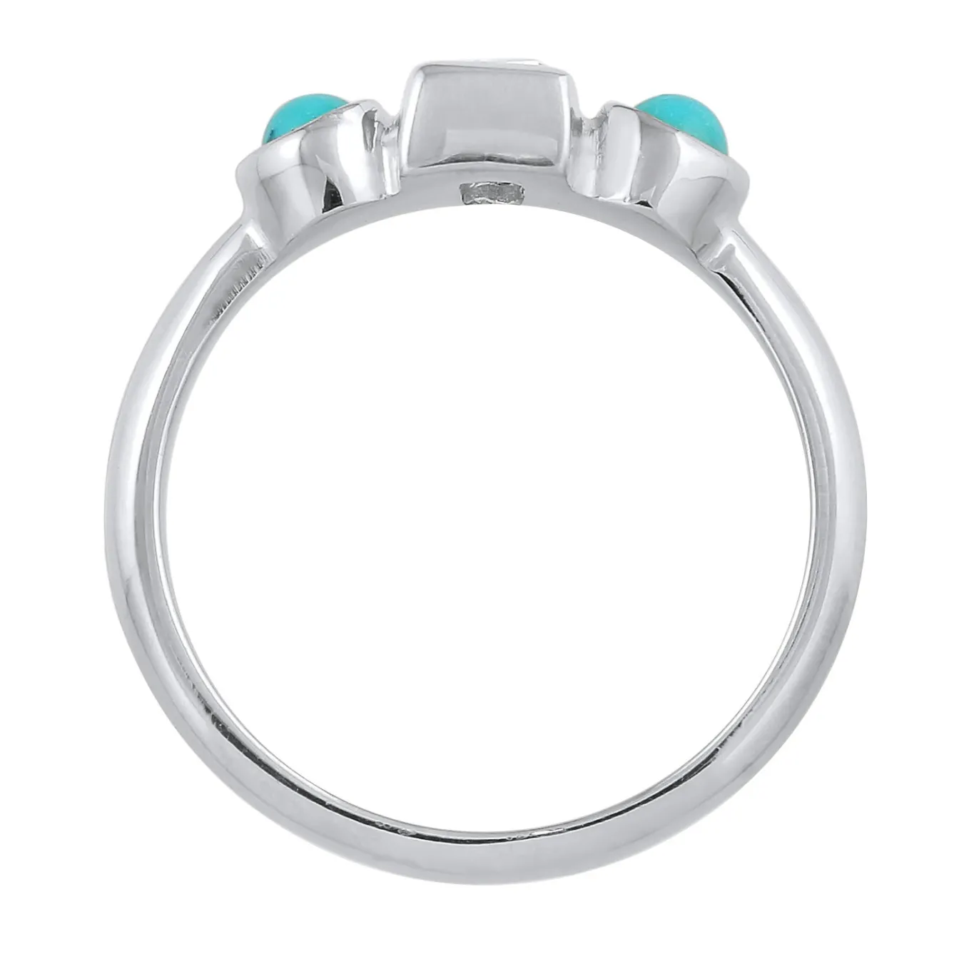 Elli "Ring Verlobung | Topas (weiß), Howlith (türkis)< Letzte Chance|Ringe