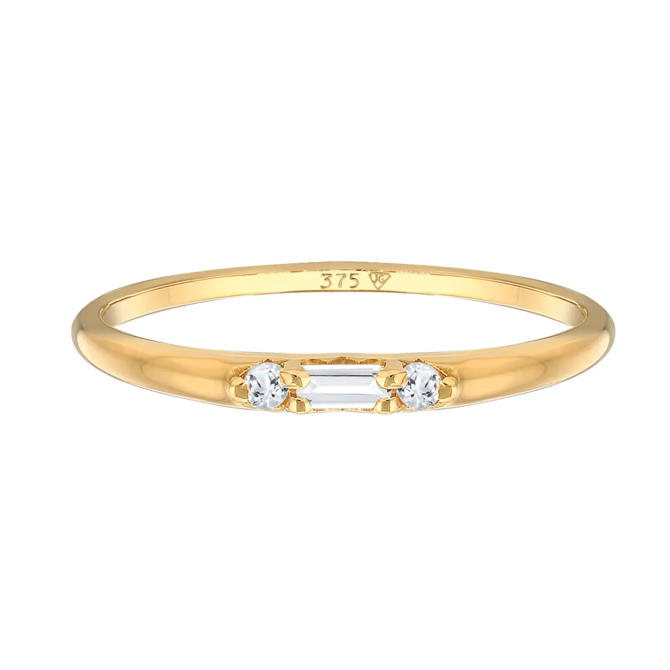 Elli "Ring Verlobung | Topas (Weiß)< Ringe|Echtgold