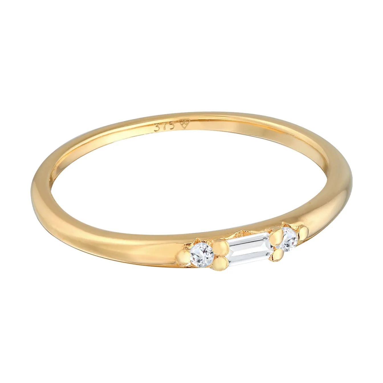 Elli "Ring Verlobung | Topas (Weiß)< Ringe|Echtgold