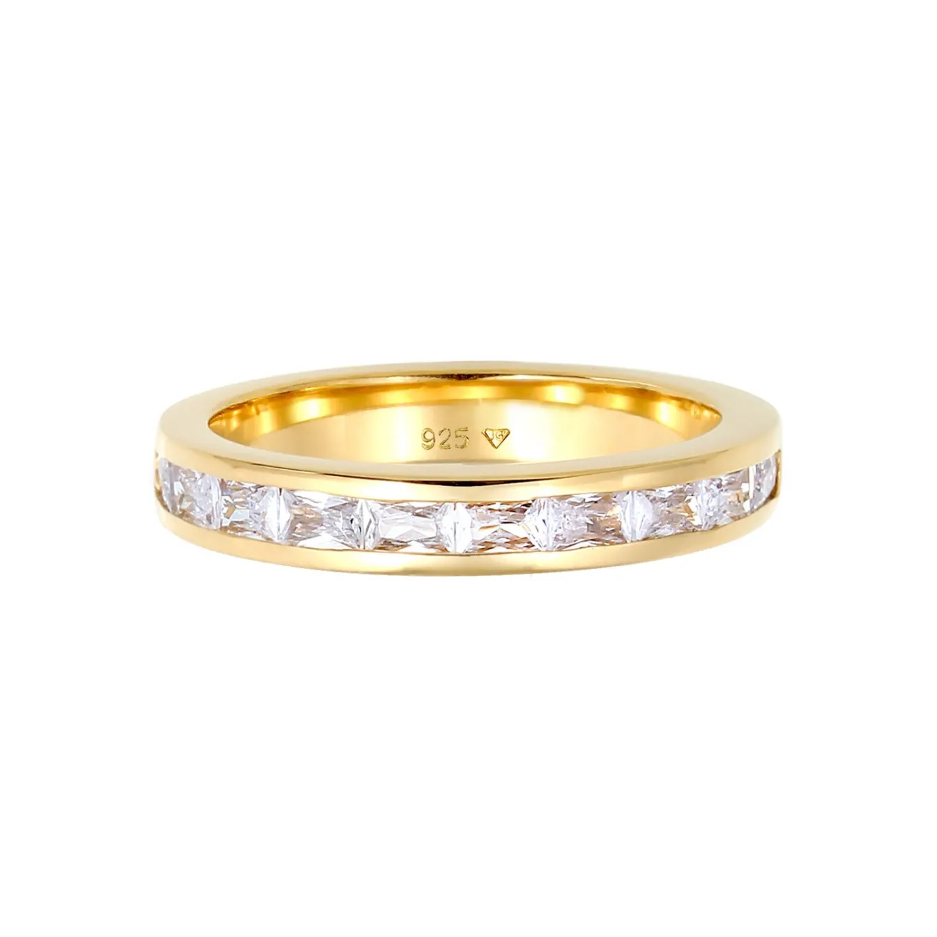 Elli "Ring Verlobungsring | Zirkonia ( Weiß )< Ringe|Silber