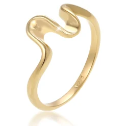 Elli "Ring Welle< Roségold|Symbol-schmuck