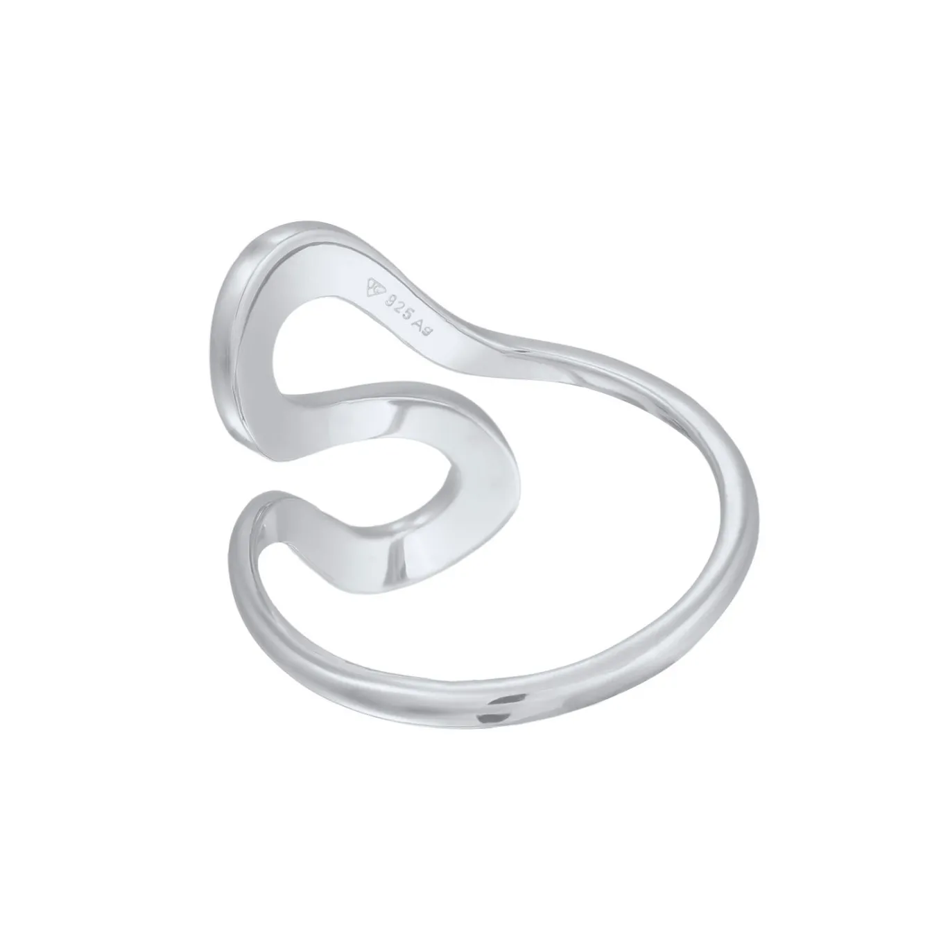 Elli "Ring Welle Organic< Vergoldet|Symbol-schmuck