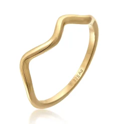 Elli "Ring Wellen Organic< Roségold|Symbol-schmuck