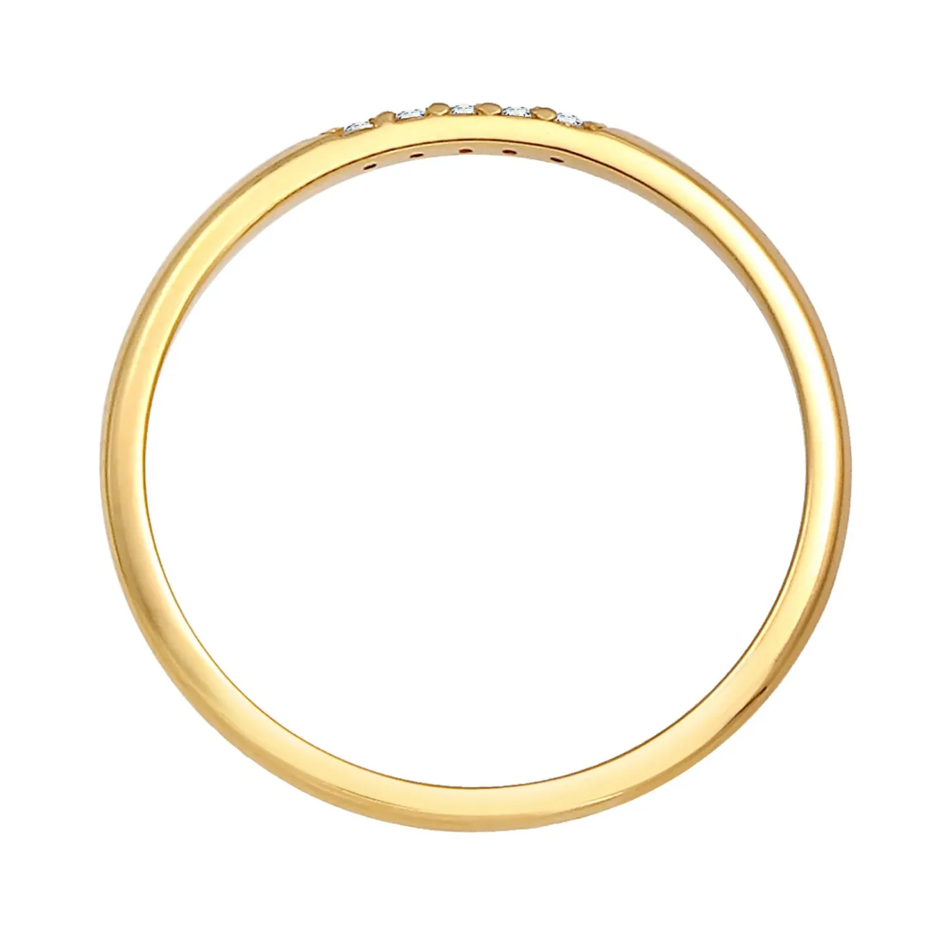 Elli "Ringset | Diamant ( Weiß, 0,025 ct )< Ringe|Echtgold