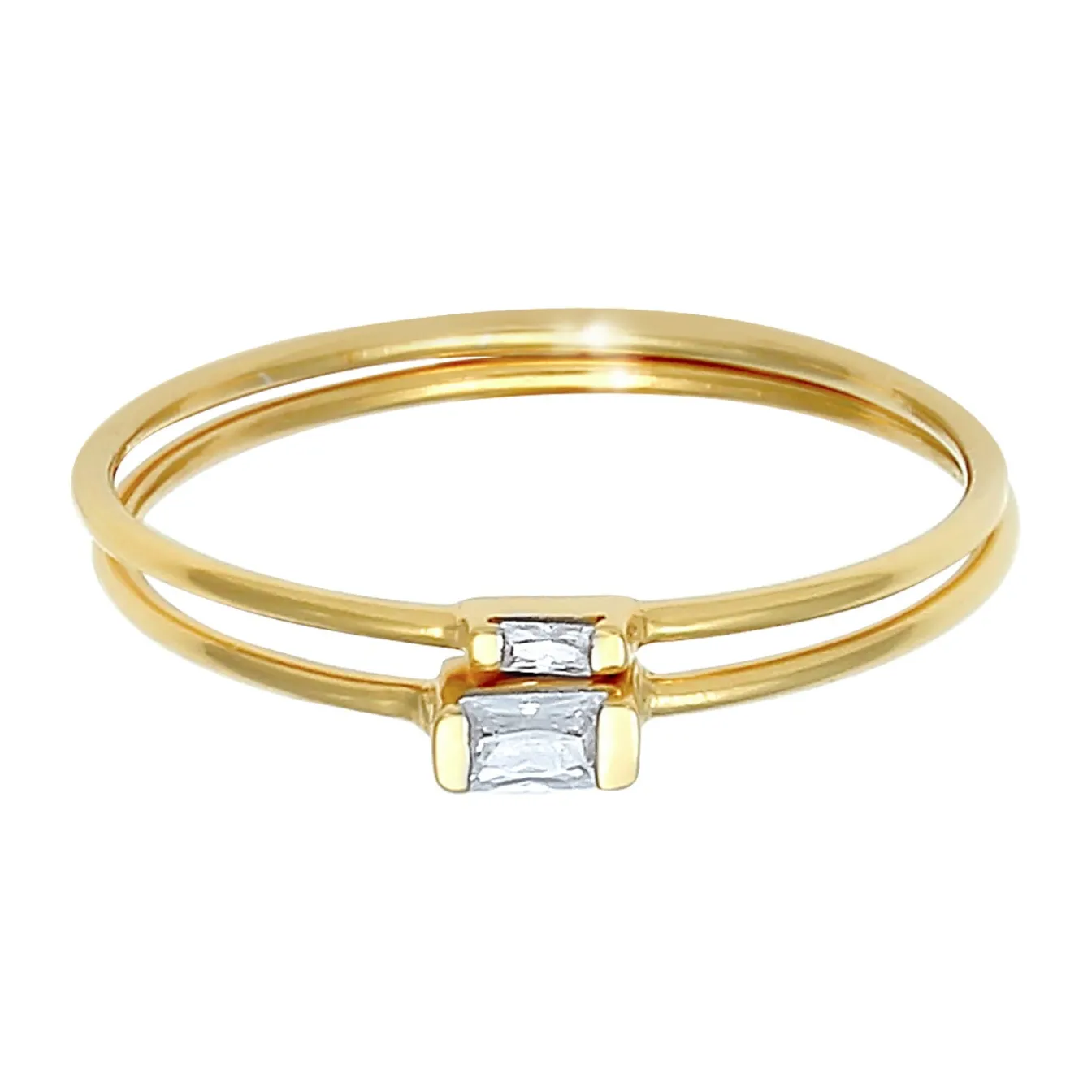 Elli "Ringset | Zirkonia ( Weiß )< Ringe|Silber