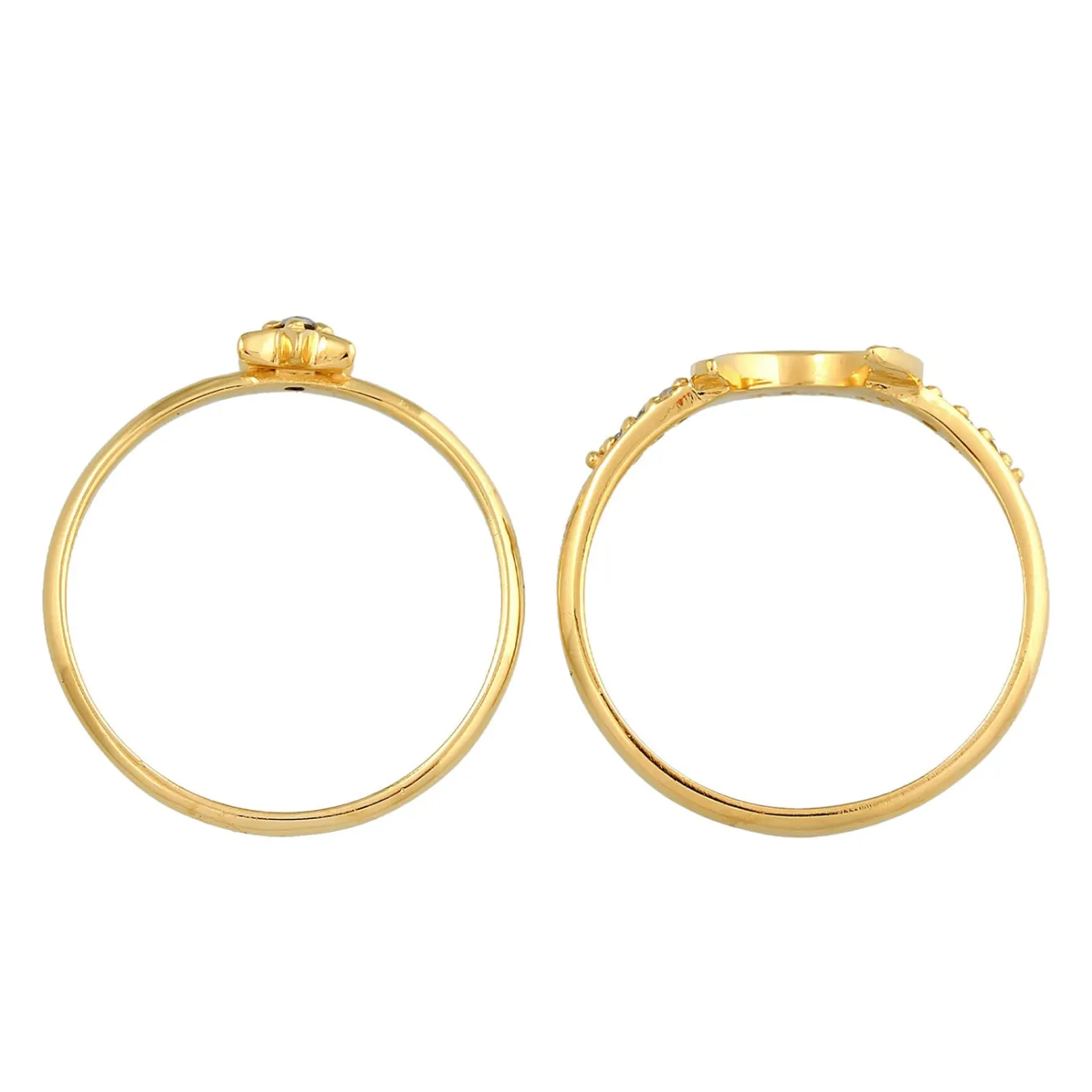 Elli "Ringset Astro | Zirkonia ( Weiß )< Symbol-schmuck|Ringe