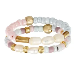 Elli "Ringset Beads | Süßwasserzuchtperlen< Perlen|Ringe