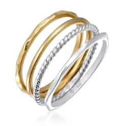 Elli "Ringset Bicolor< Ringe|Silber