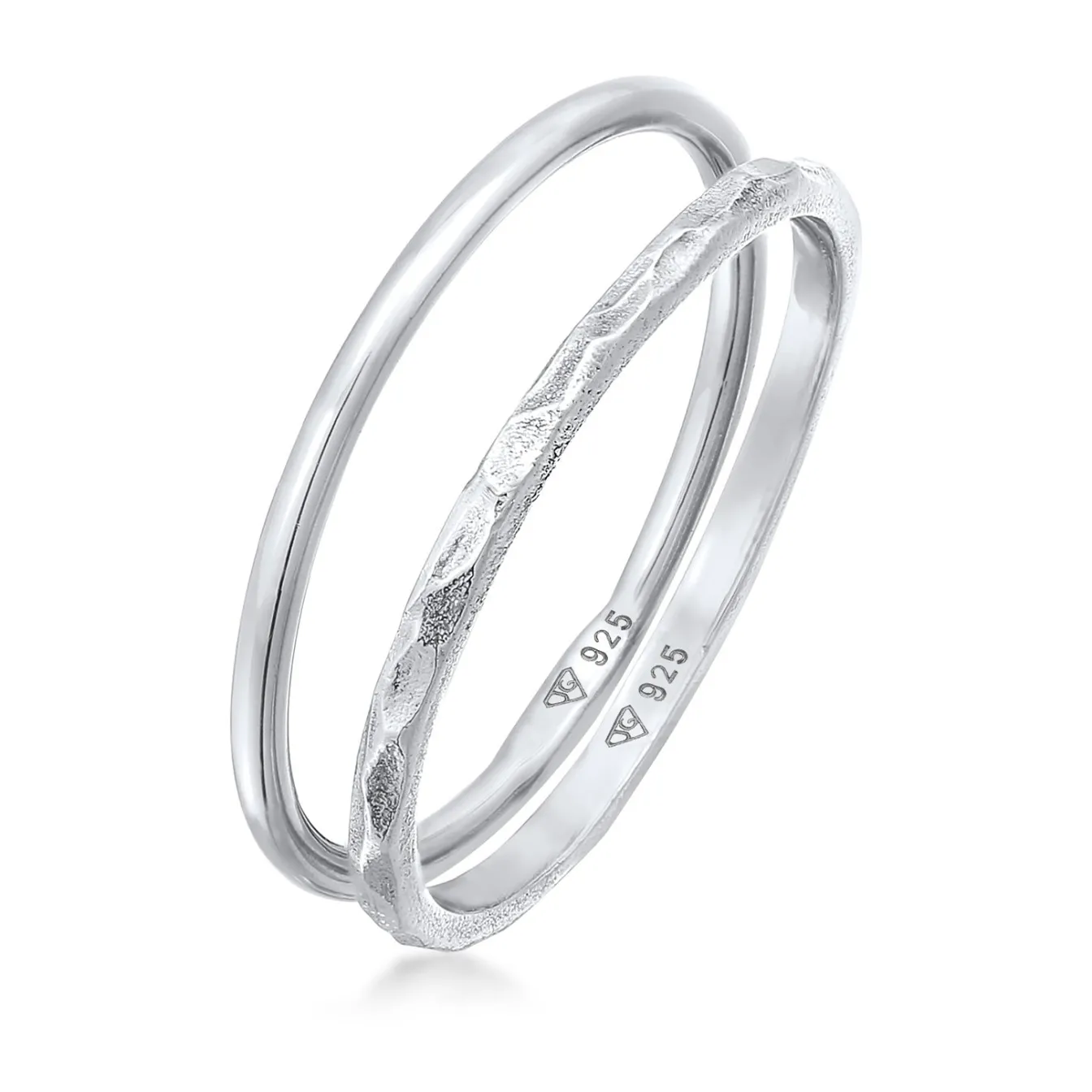 Elli "Ringset Geo< Ringe|Silber