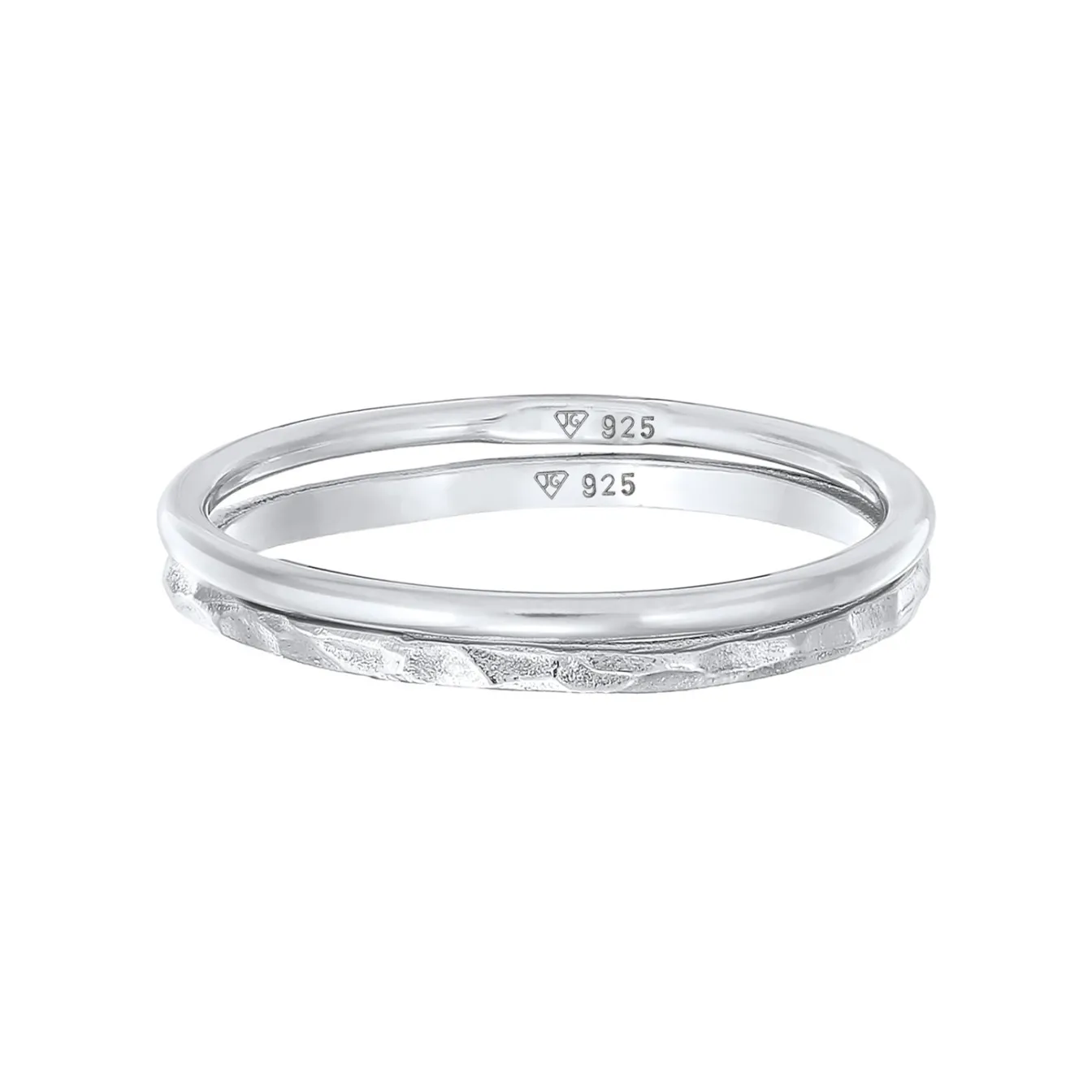 Elli "Ringset Geo< Ringe|Silber