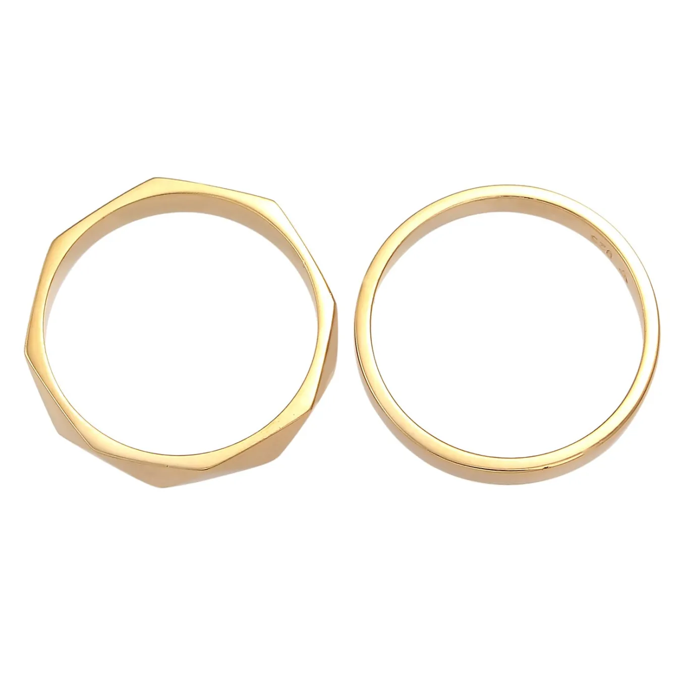 Elli "Ringset Geo< Ringe|Silber
