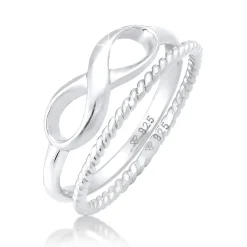 Elli "Ringset Infinity< Roségold|Symbol-schmuck