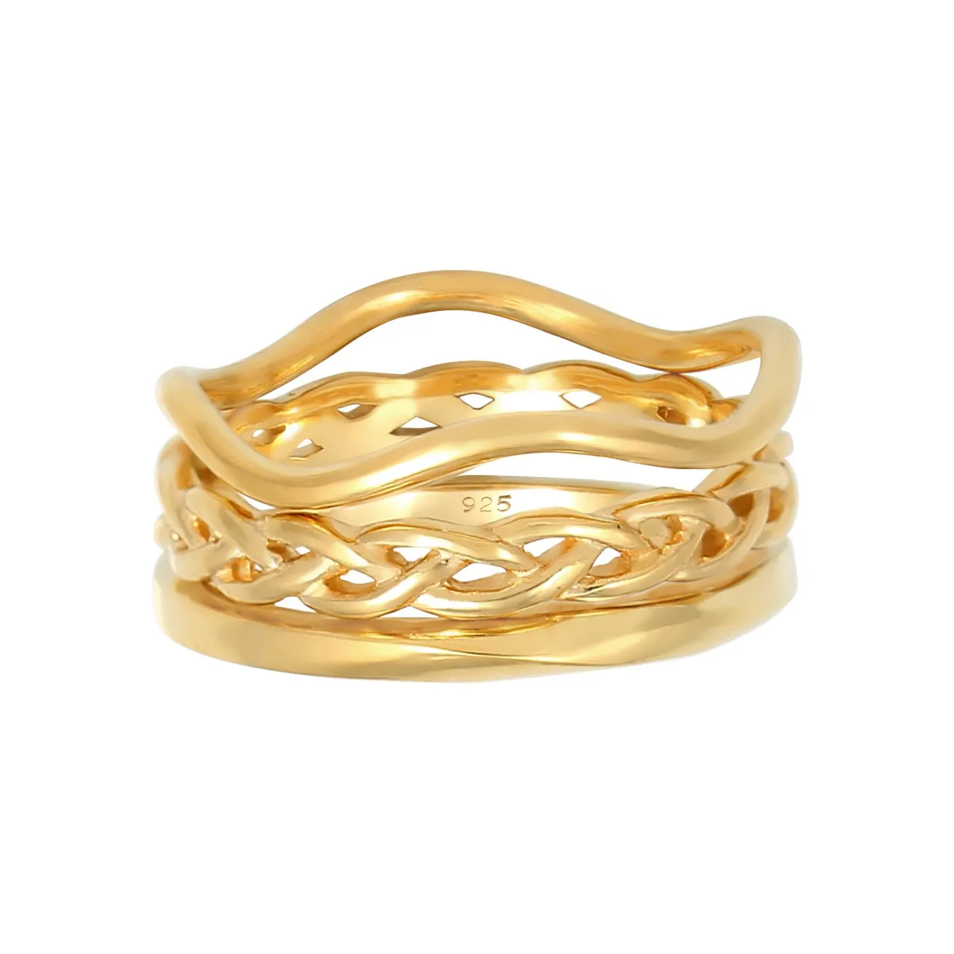Elli "Ringset Knoten< Symbol-schmuck|Ringe