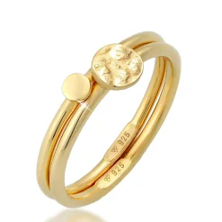 Elli "Ringset Kreis< Ringe|Vergoldet