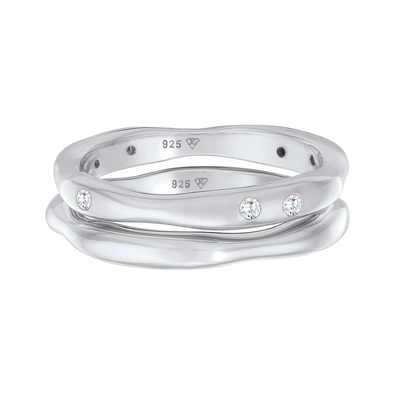 Elli "Ringset Organic | Zirkonia (Weiß)< Letzte Chance|Ringe