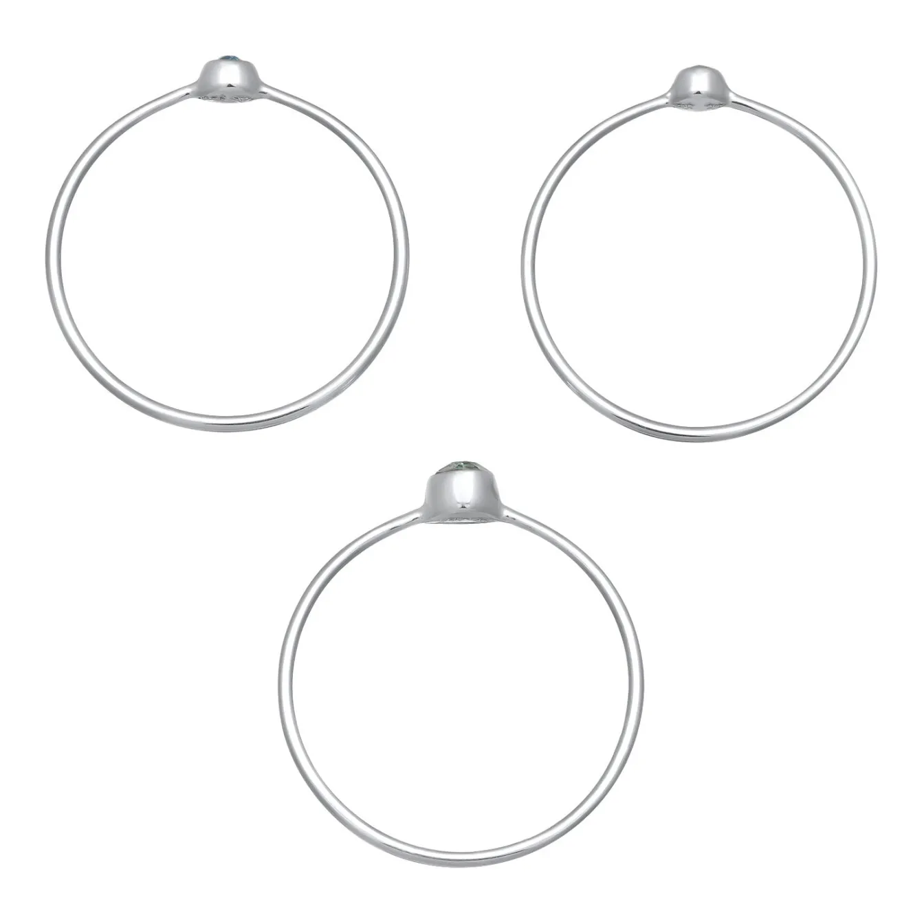 Elli "RingSet Solitär | Kristall< Ringe