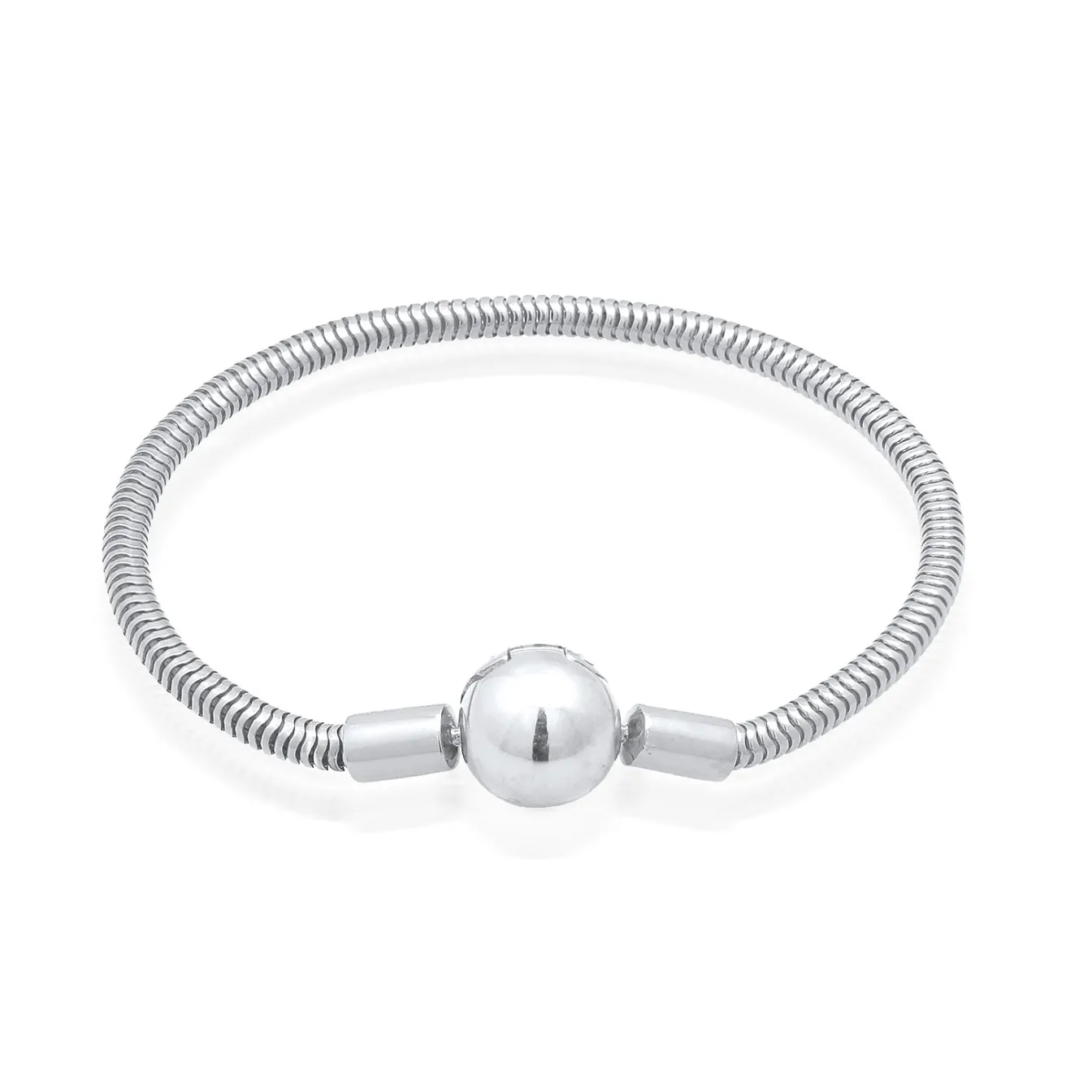 Elli "Schlangen-Armband Kugel< Armbänder|Silber