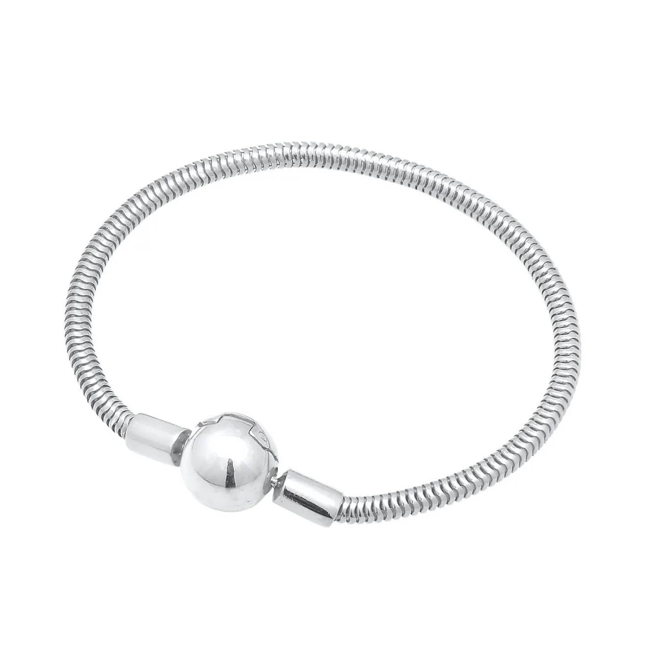 Elli "Schlangen-Armband Kugel< Armbänder|Silber