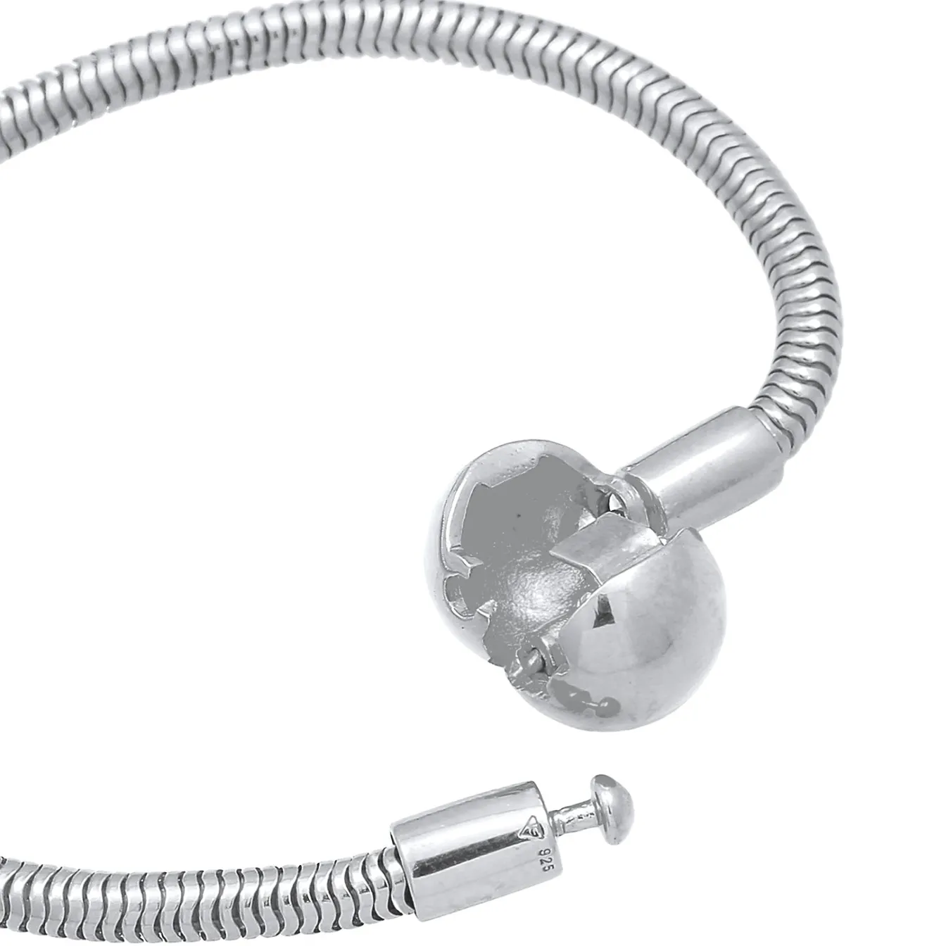 Elli "Schlangen-Armband Kugel< Armbänder|Silber