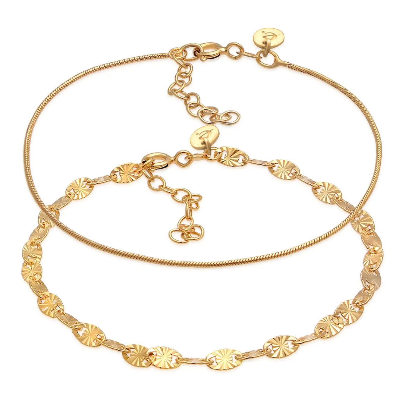 Elli "Schlangen-Armbandset< Armbänder|Silber