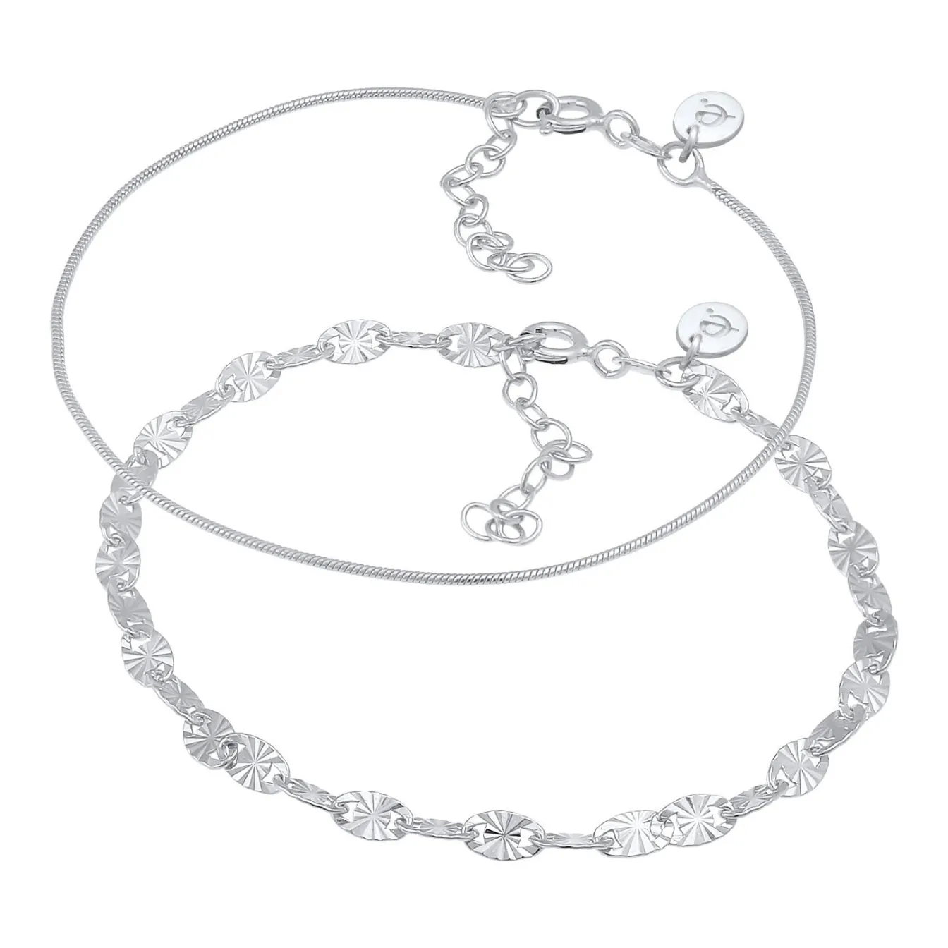Elli "Schlangen-Armbandset< Armbänder|Silber