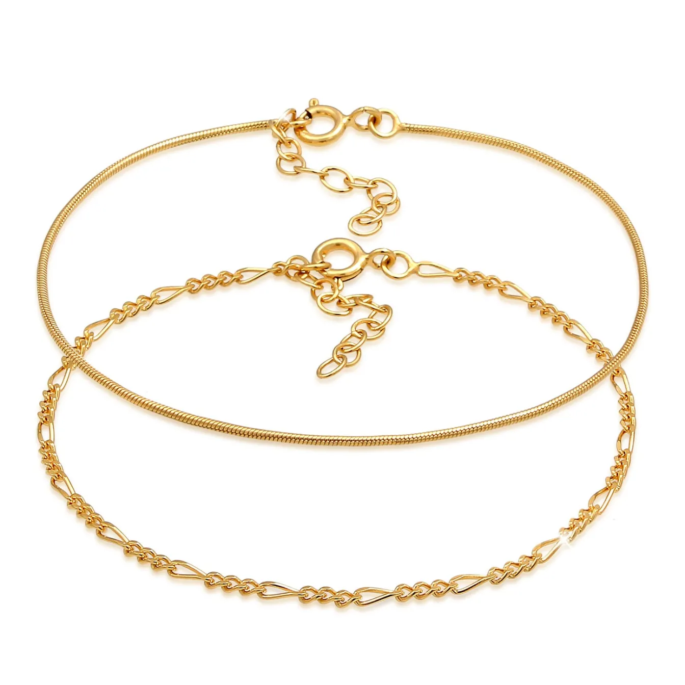 Elli "Schlangen-Armbandset< Armbänder|Vergoldet