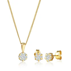 Elli "Schmuckset  | Diamant ( Weiß, 0,36 ct )< Schmucksets|Schmucksets