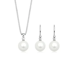 Elli "Schmuckset  | Perle< Roségold|Schmucksets