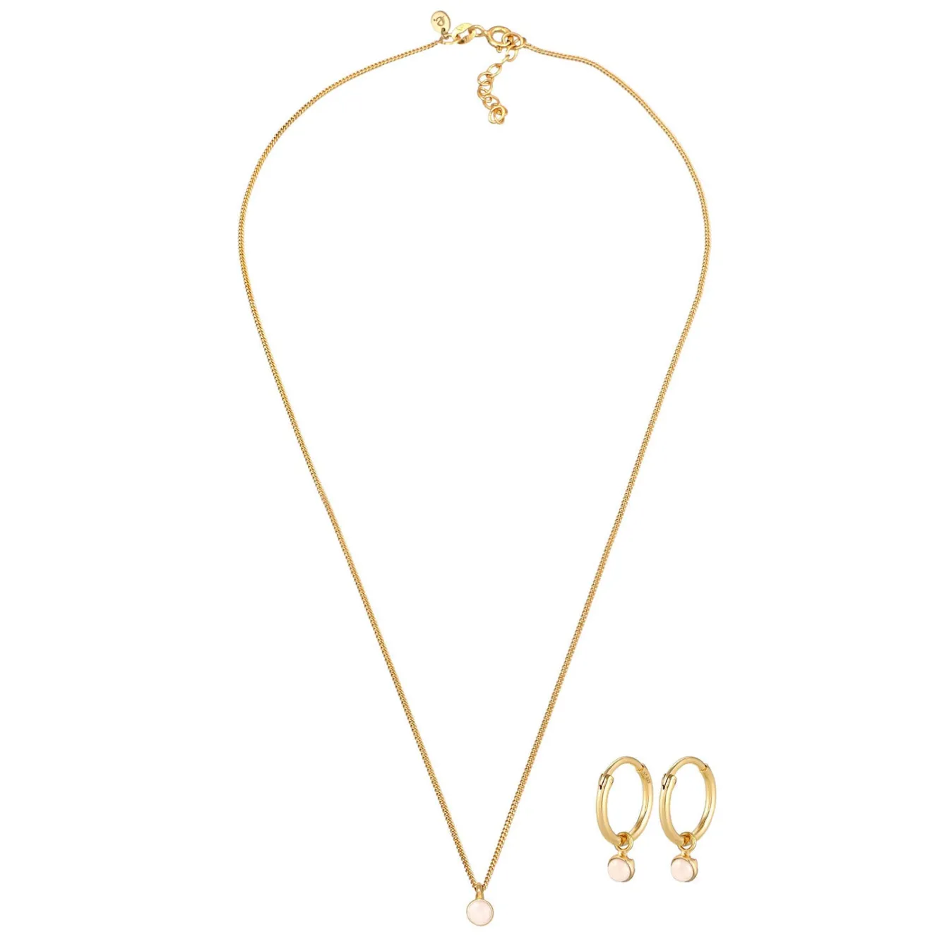 Elli "Schmuckset | Quarz ( Rosa )< Schmucksets|Schmucksets