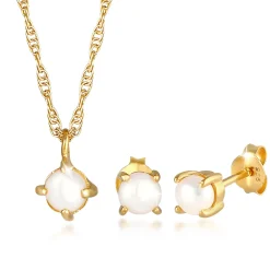 Elli "Schmuckset  | Süßwasserperle< Schmucksets|Schmucksets