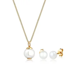 Elli "Schmuckset  | Süßwasserperle< Roségold|Schmucksets
