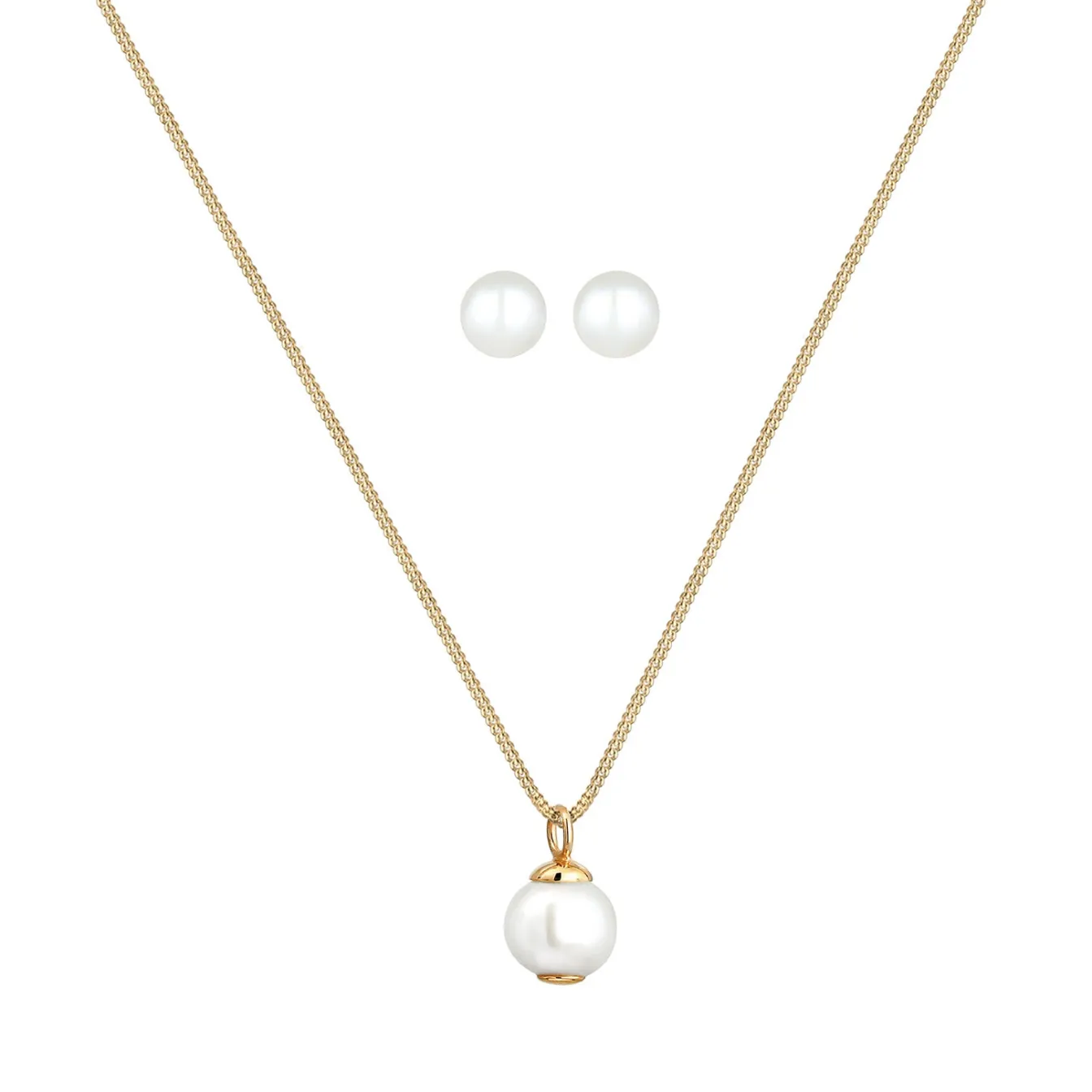 Elli "Schmuckset | Süßwasserperle< Roségold|Schmucksets