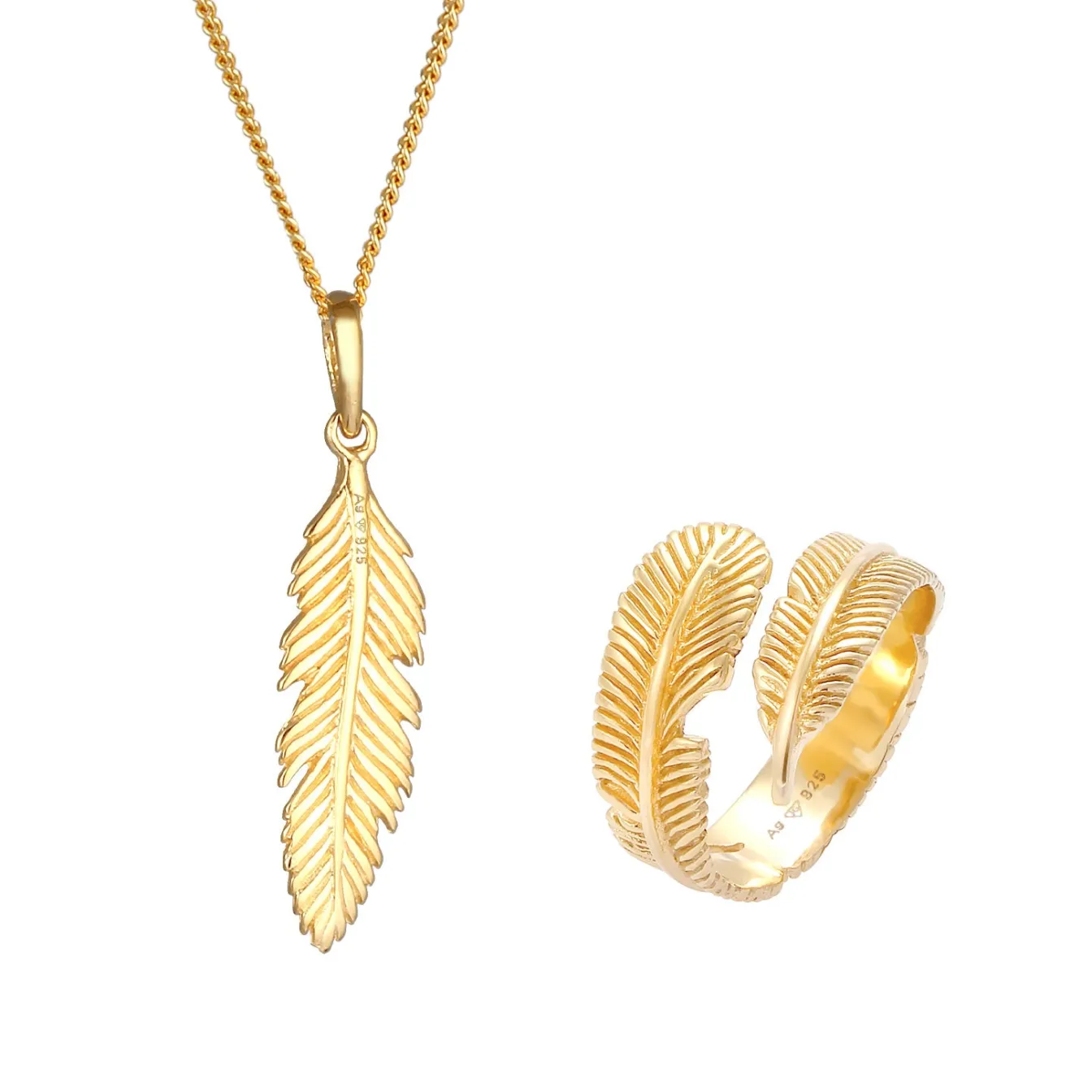Elli "Schmuckset Feder< Schmucksets|Schmucksets